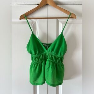 Zara Green Ruched Camisole